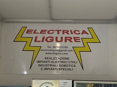 Electrica Ligure, banner pubblicitario , realizzazione impianti elettrici civili industriali domotica e impianti speciali a Genova e Campomorone